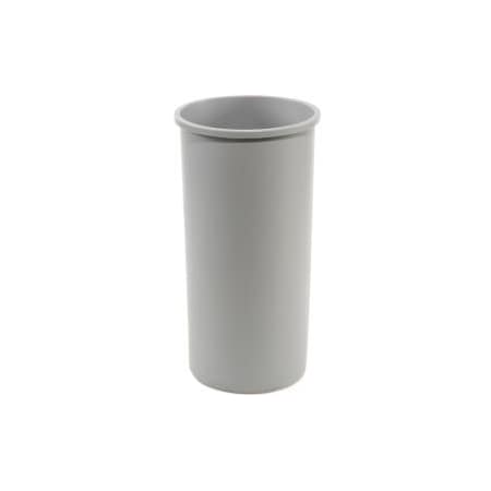 Rubbermaid Commercial 11 Gallon Round Rubbermaid Waste Receptacle - Gray FG294700GRAY